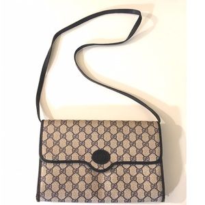 Vintage Gucci crossbody bag clutch monogram